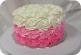 Fading Pink Rose Cake