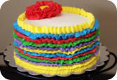 Fiesta Ruffle Cake