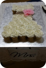 Wedding Dress Cupcake Cake
