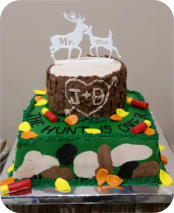 The Hunt is Over Groom's Cake