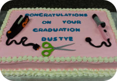 Beauty School Gradutaion Cake 