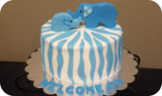 Elephant Baby Shower Cake