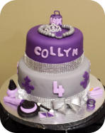 Girly Girl Makeup Birthday Cake