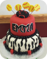 Softball Birthday Cake