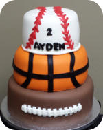 Sports Theme Birthday Cake