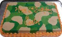 Camo Birthday Cake