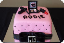 Sweet 16 Makeup Birthday Cake
