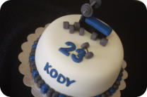 Weight Lifting Birthday Cake
