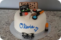 Diva Makeup Birthday Cake 