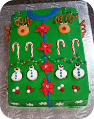 Ugly Sweater Cake