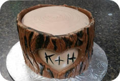 Tree Stump Cake